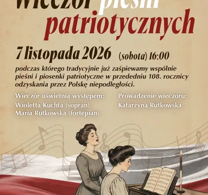 Pleszew: wspólne śpiewanie pieśni patriotycznych w Muzeum Regionalnym