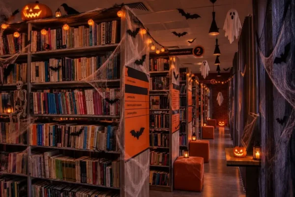 Halloween w pleszewskiej bibliotece – strasznie fajne czytanie w sobotni poranek