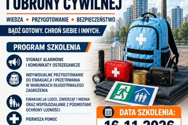 Pleszew: szkolenie z ochrony ludności i obrony cywilnej – 16 listopada