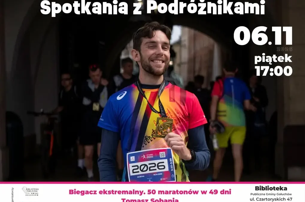Tomasz Sobania, „polski Forrest Gump”, w Gołuchowie. Spotkanie już 6 listopada