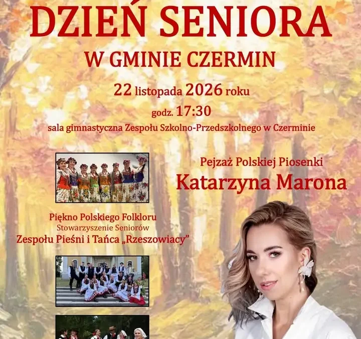 Dzień Seniora w Gminie Czermin – zaproszenie na 22 listopada