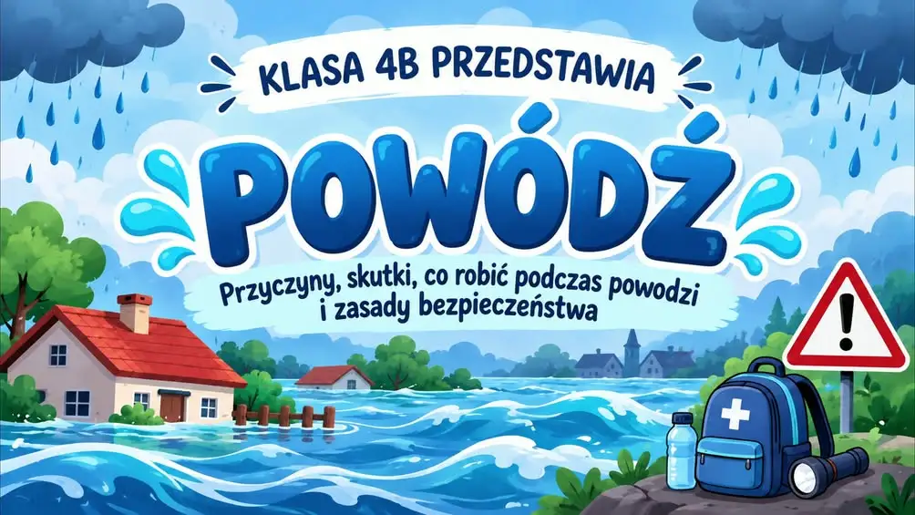 Klasa 4B nagrała film o powodziach w projekcie Aktywni Błękitni