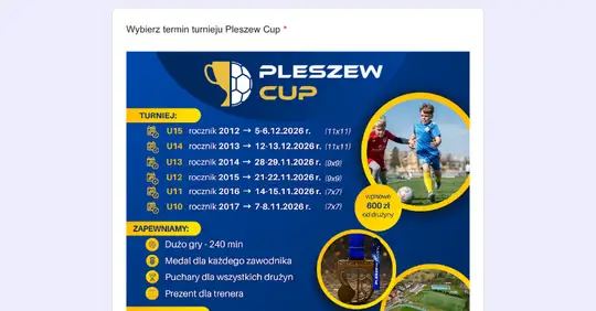 Pleszew Cup 2026: turnieje piłkarskie dla młodzieży startują już w listopadzie